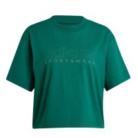 áo adidas all szn graphic loose tee - collegiate green iy6845