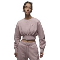 áo jordan flight fleece women's cropped sweatshirt fv7153-601