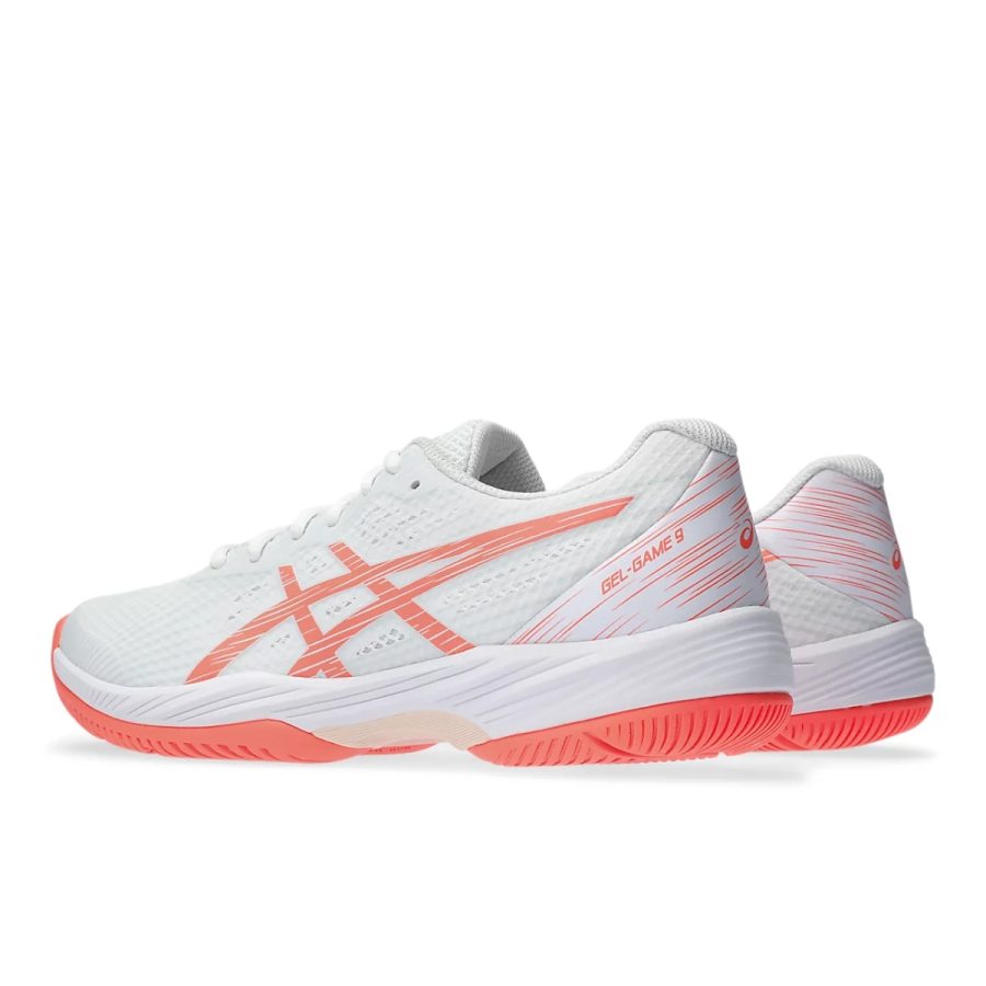 giày asics gel-game 9 'white sun coral' 1042a211-104