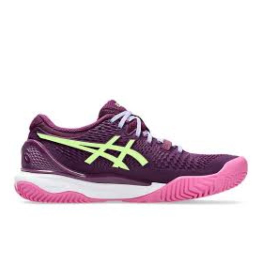 giày asics gel-resolution 9 padel 'deep mauve lime green' 1042a245-500