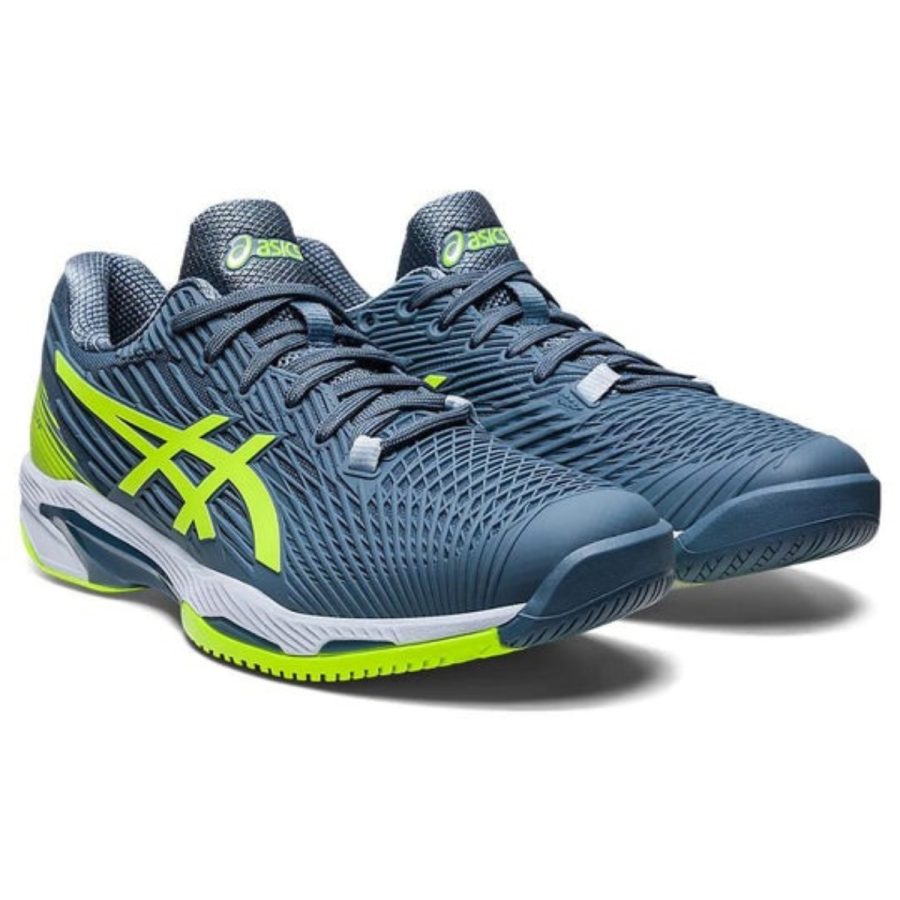 giày asics solution speed ff 2 'steel blue hazard green' 1041a182-402