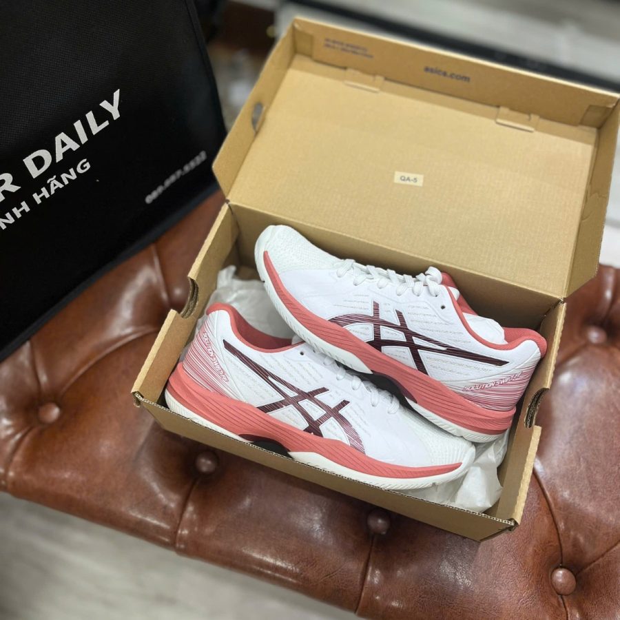 giày asics solution speed ff 2 'white light garnet' 1042a136-105