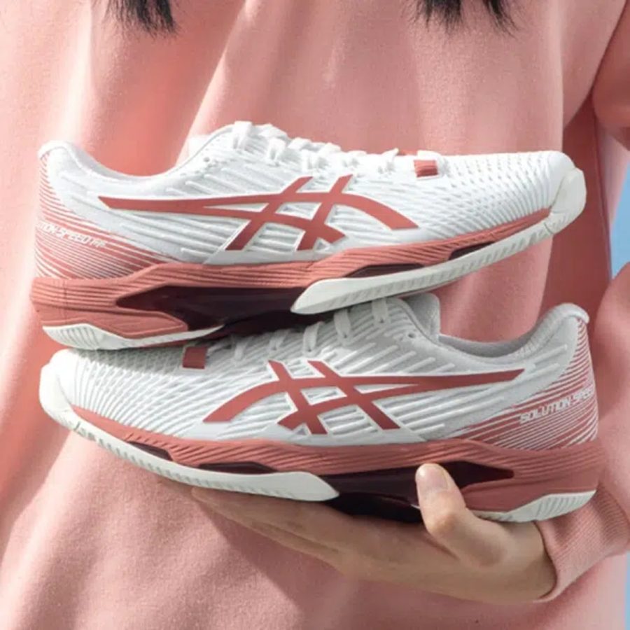 giày asics solution speed ff 2 'white light garnet' 1042a136-105