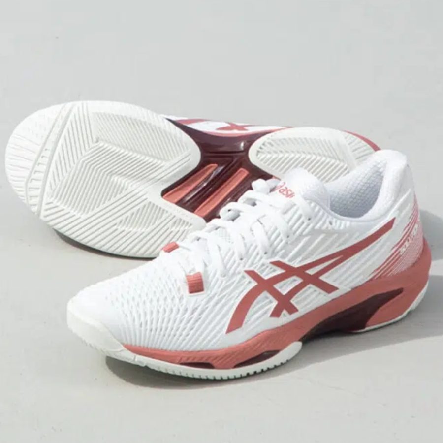 giày asics solution speed ff 2 'white light garnet' 1042a136-105