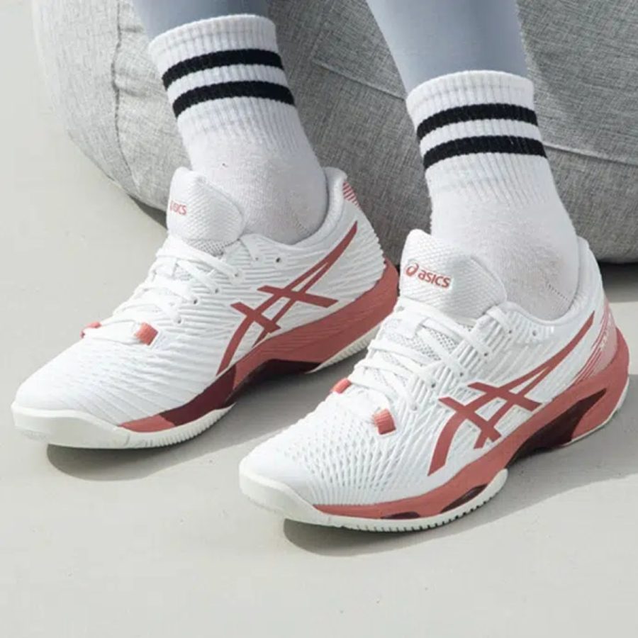 giày asics solution speed ff 2 'white light garnet' 1042a136-105