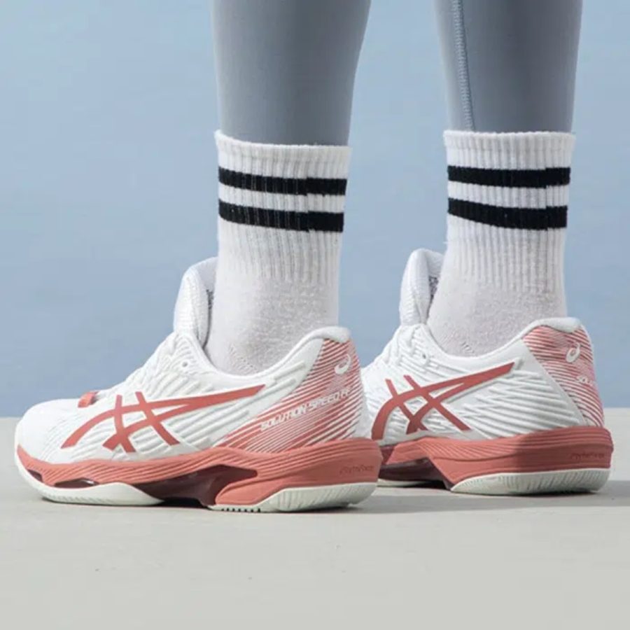 giày asics solution speed ff 2 'white light garnet' 1042a136-105