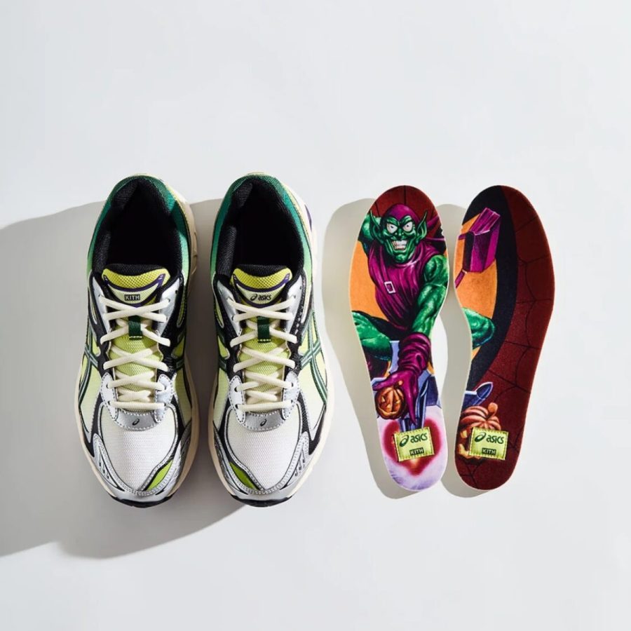 giày asics x kith x marvel super villains gt-2160 'green goblin' 1203a660-100