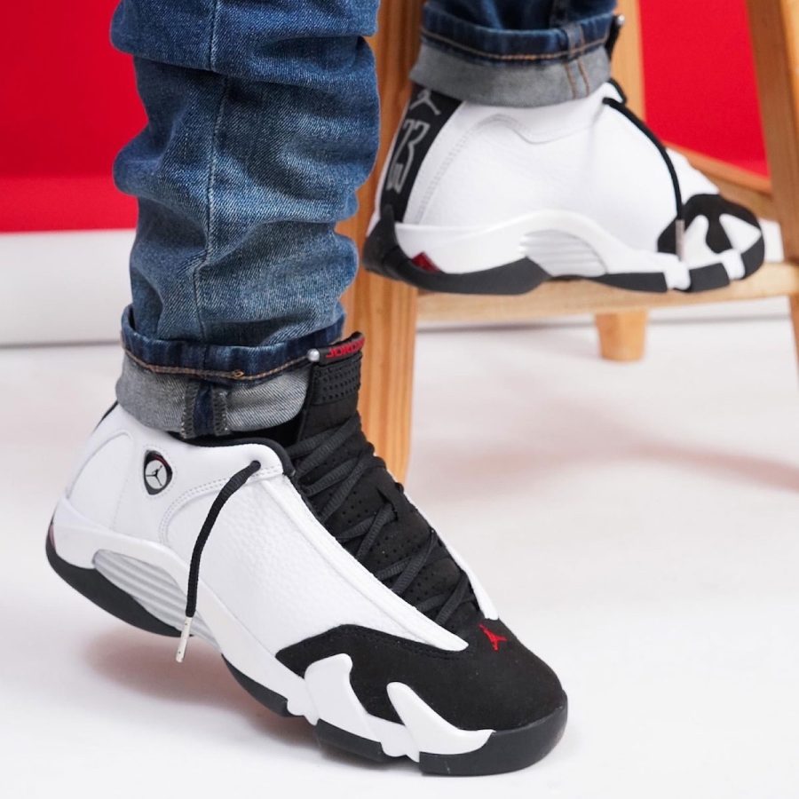 giày air jordan 14 retro 'black toe' 2024 487471-160