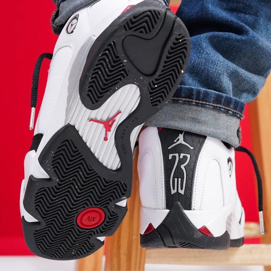 giày air jordan 14 retro 'black toe' 2024 487471-160