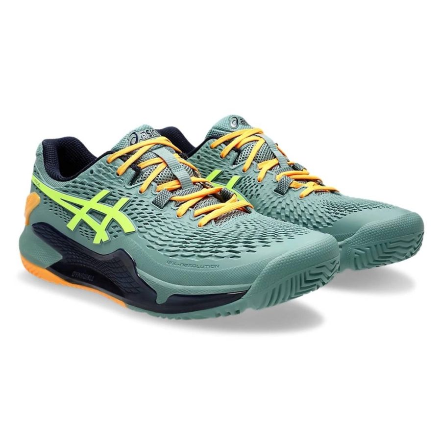 giày asics gel resolution 9 ‘celadon safety yellow’ 1041a334-300