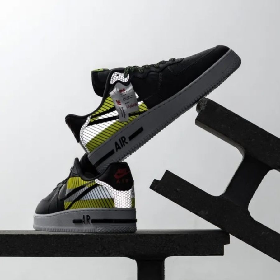 giày nike 3m x air force 1 react lx 'anthracite volt' ct3316-003