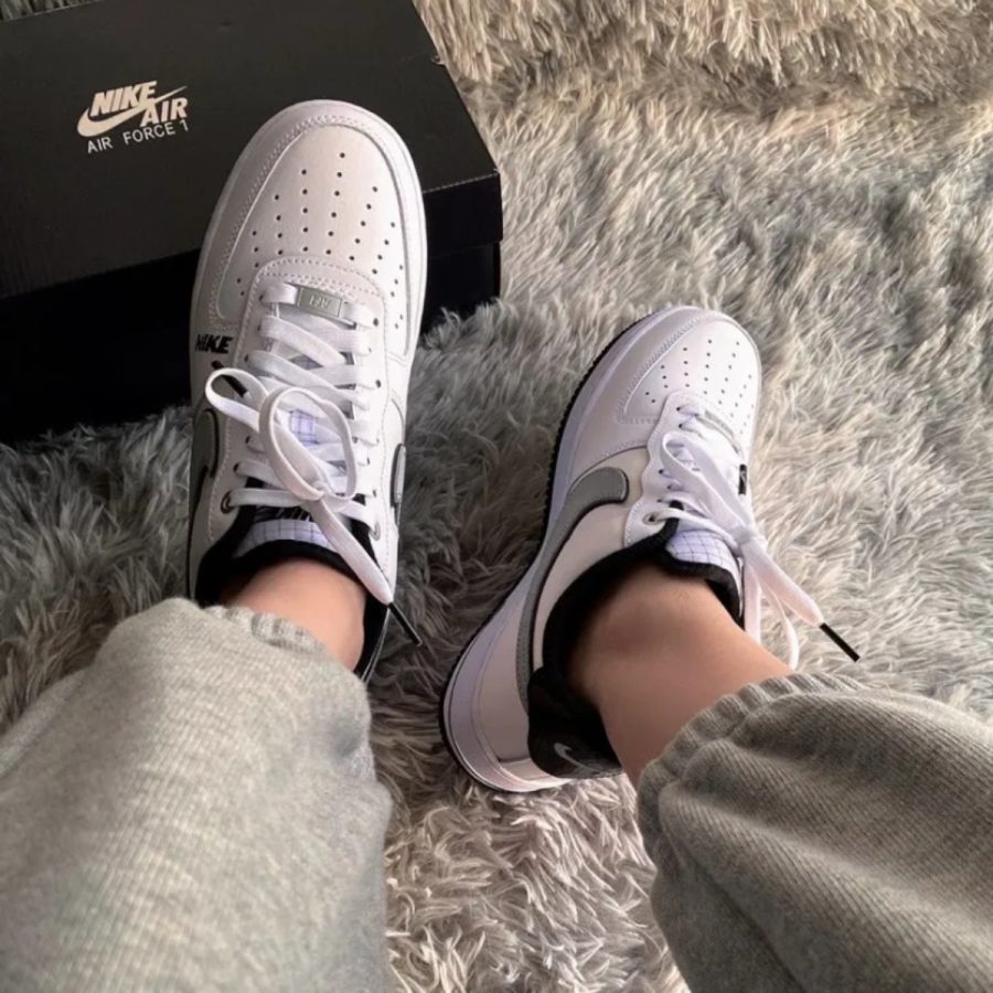 giày nike air force 1 '07 lv8 'white wolf grey' dc8873-101