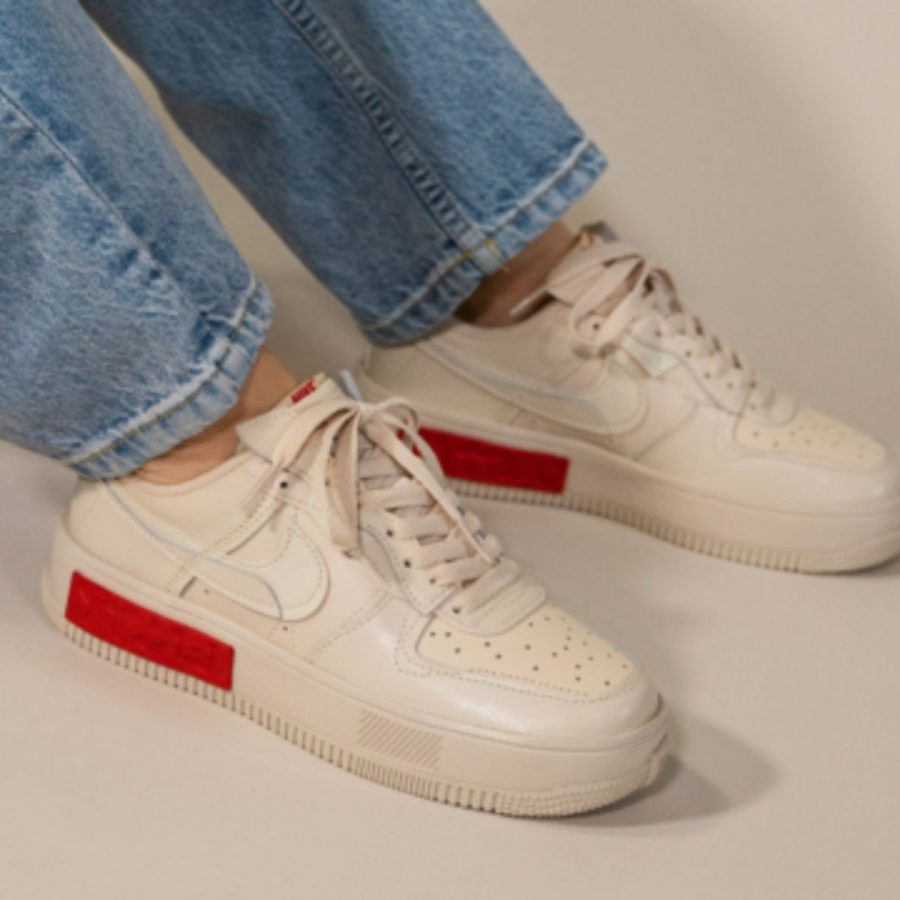 giày nike air force 1 fontanka ‘pearl white university red’ da7024-200