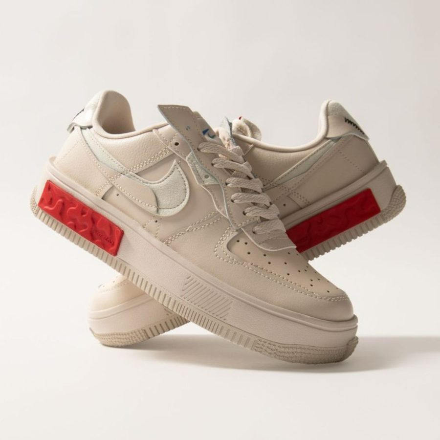 giày nike air force 1 fontanka ‘pearl white university red’ da7024-200