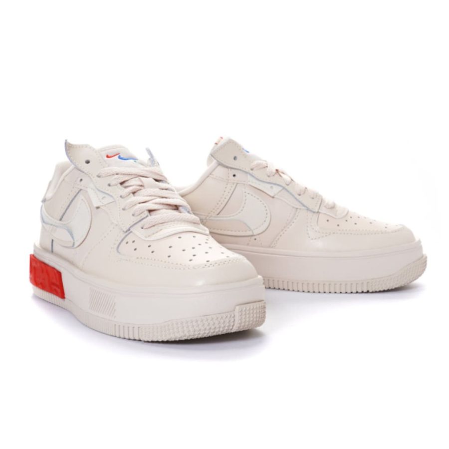 giày nike air force 1 fontanka ‘pearl white university red’ da7024-200