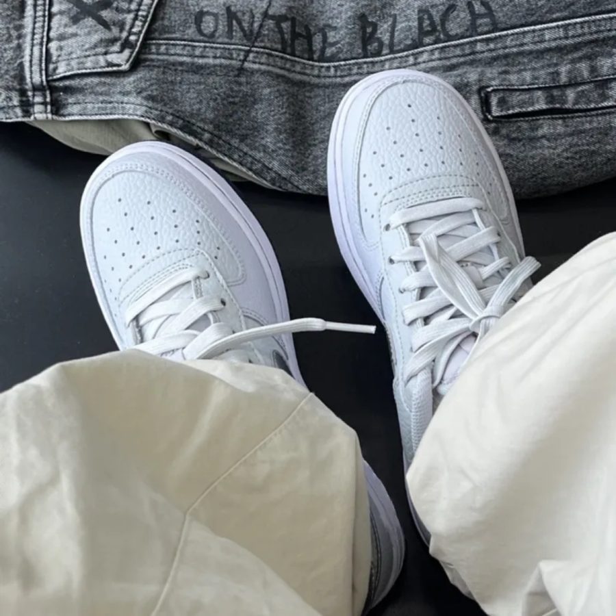 giày nike air force 1 gs ‘pure white’ ct3839-004