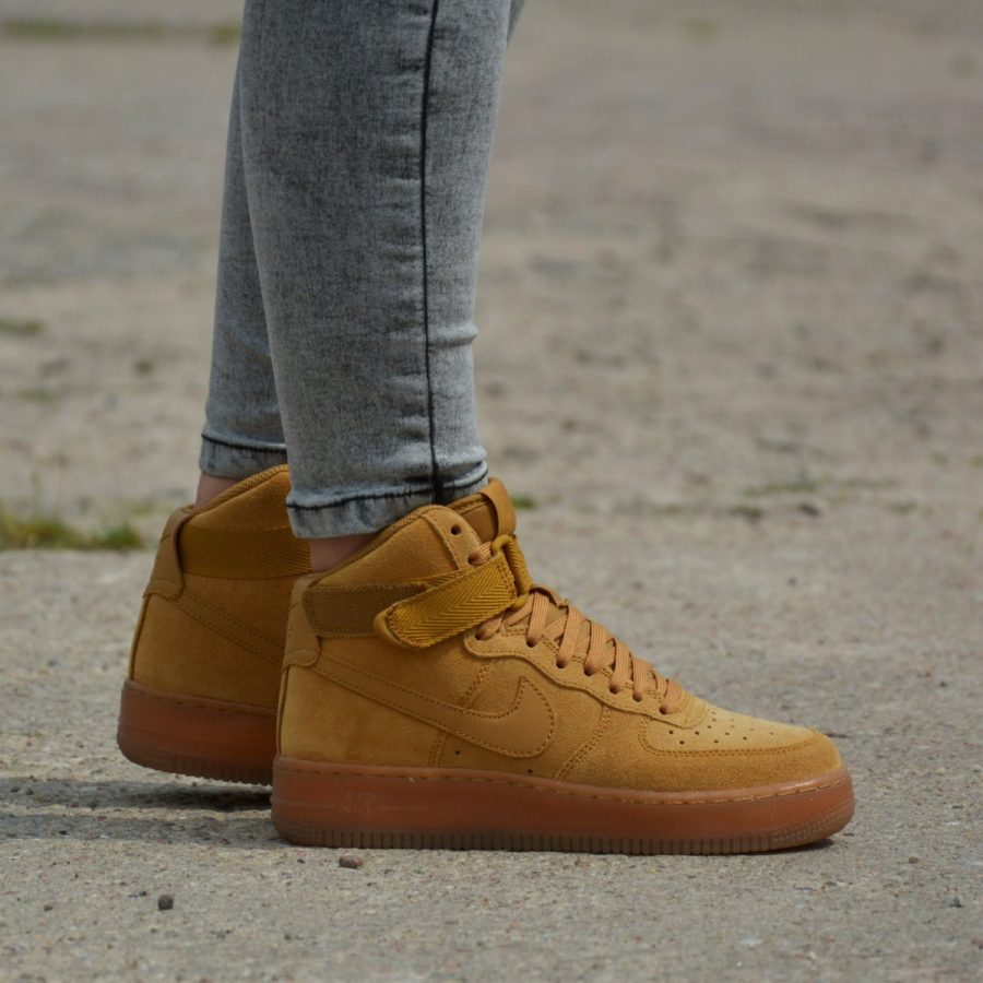 giày nike air force 1 high lv8 3 'wheat' ck0262-700