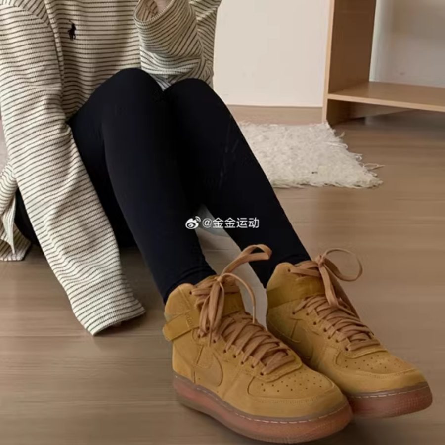 giày nike air force 1 high lv8 3 'wheat' ck0262-700