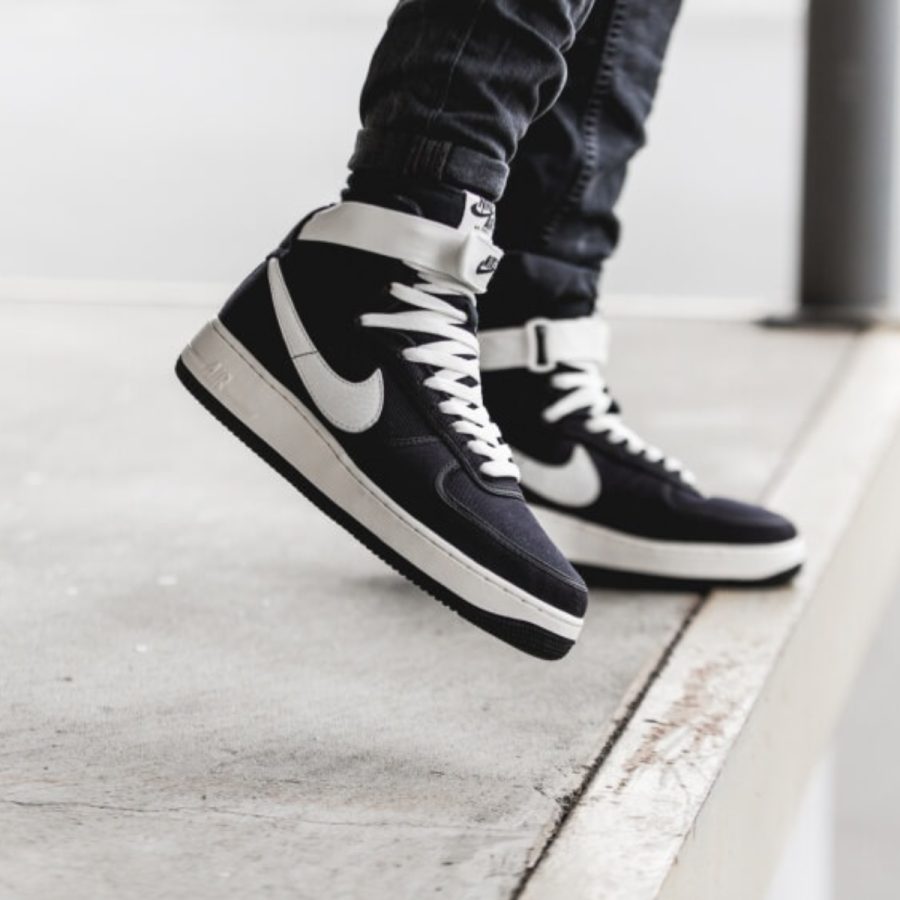 giày nike air force 1 high retro 'black canvas' 832747-001