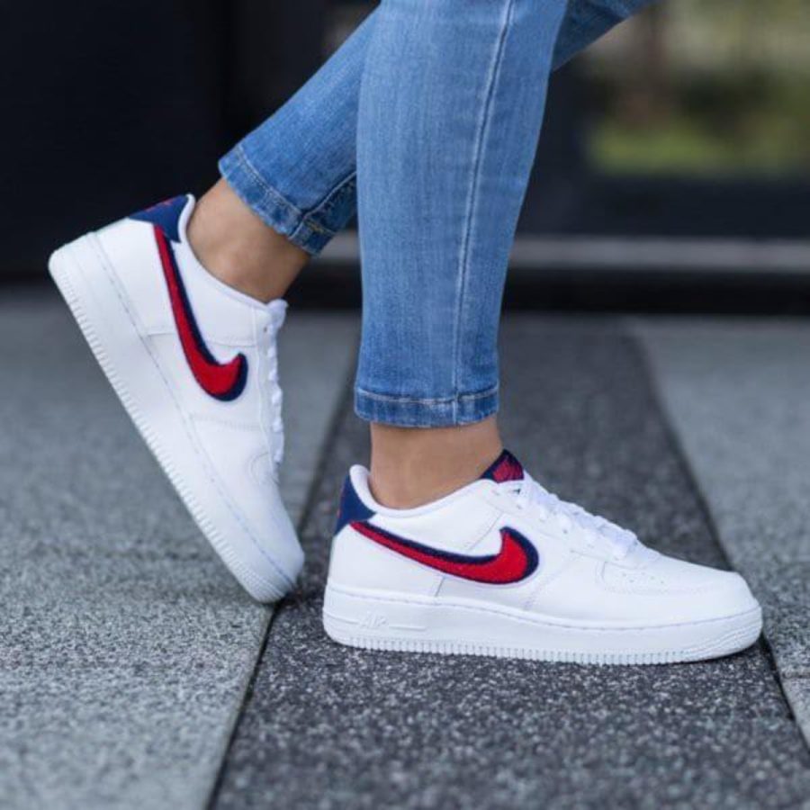 giày nike air force 1 lv8 'chenille swoosh' ao3620-101