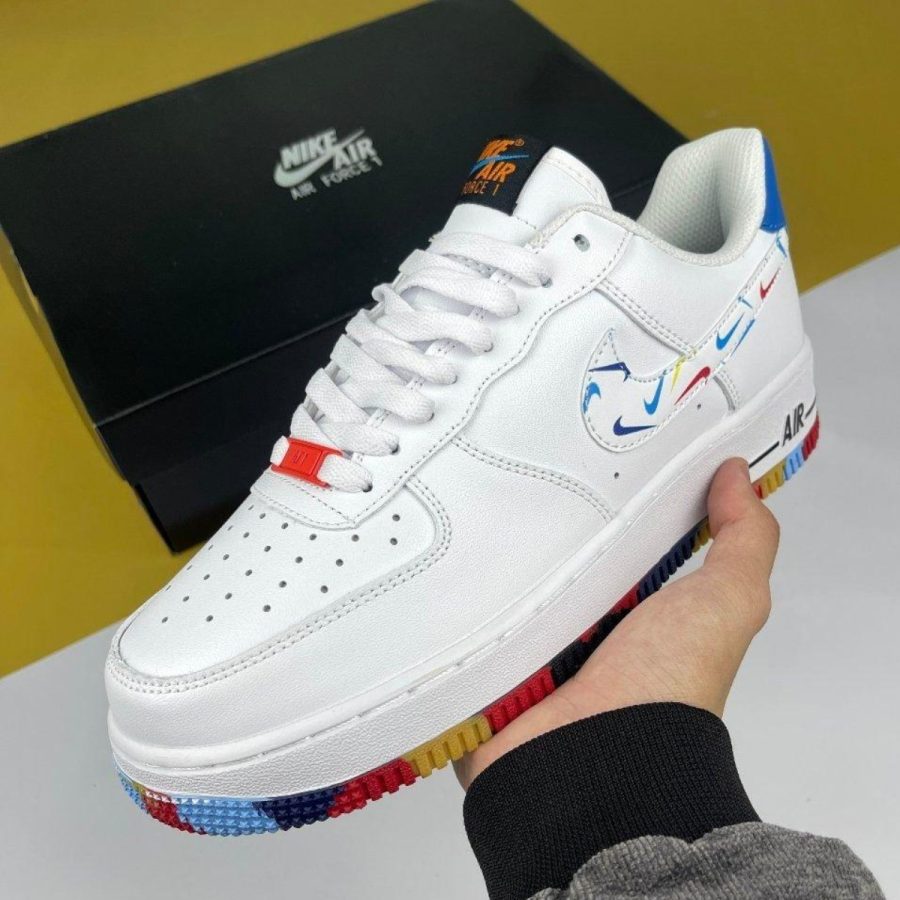 giày nike air force 1 lv8 gs ‘swoosh pack’ dm7597-100