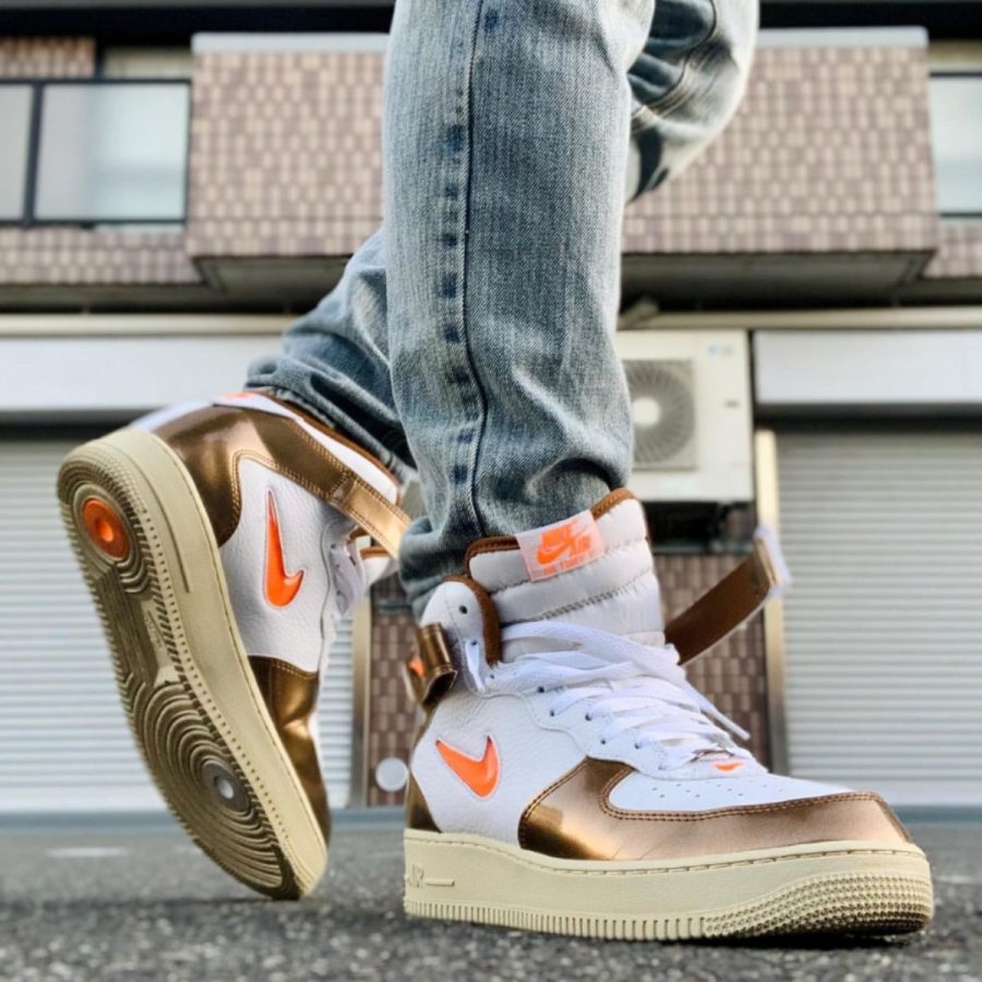 giày nike air force 1 mid qs 'ale brown' dh5623-100