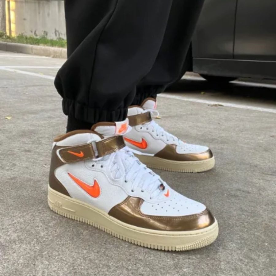 giày nike air force 1 mid qs 'ale brown' dh5623-100