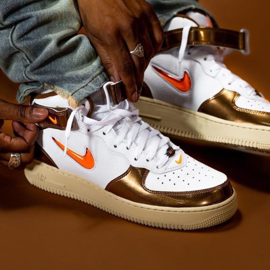 giày nike air force 1 mid qs 'ale brown' dh5623-100