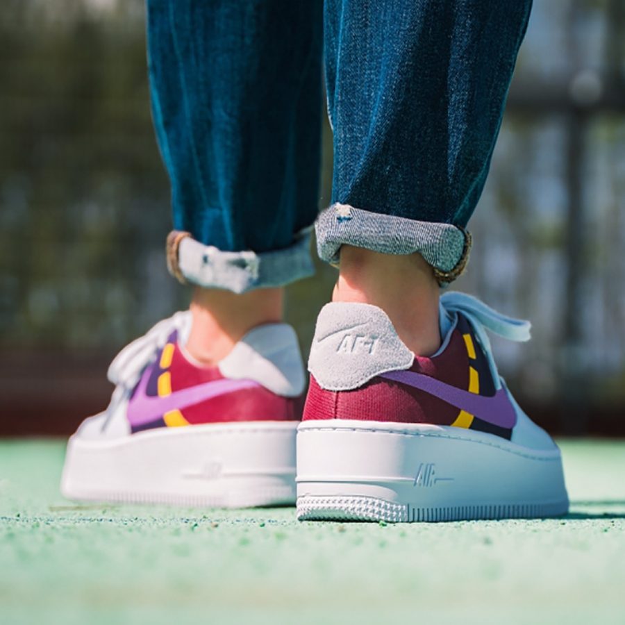 giày nike air force 1 sage low lx 'grey dark orchid' bv1976-003