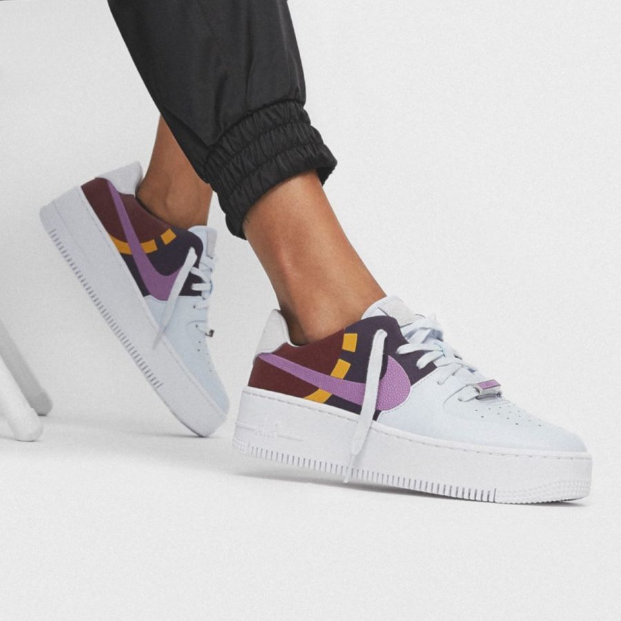 giày nike air force 1 sage low lx 'grey dark orchid' bv1976-003
