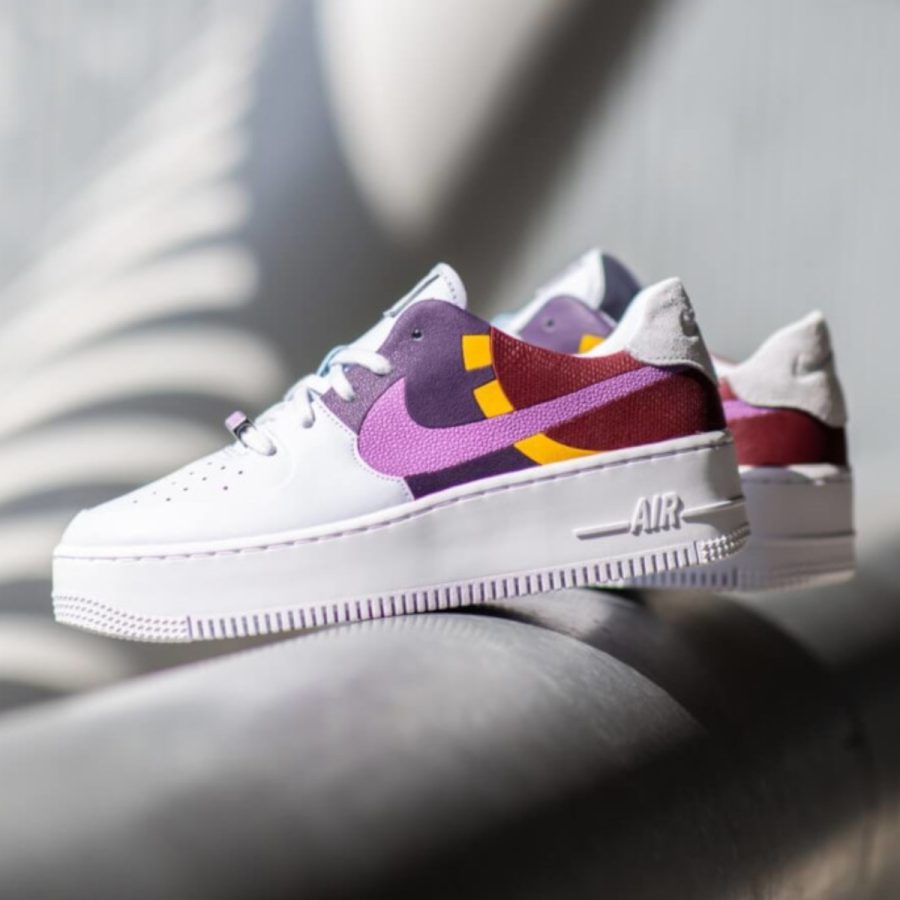 giày nike air force 1 sage low lx 'grey dark orchid' bv1976-003