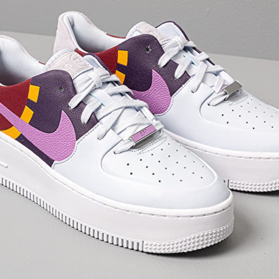 giày nike air force 1 sage low lx 'grey dark orchid' bv1976-003