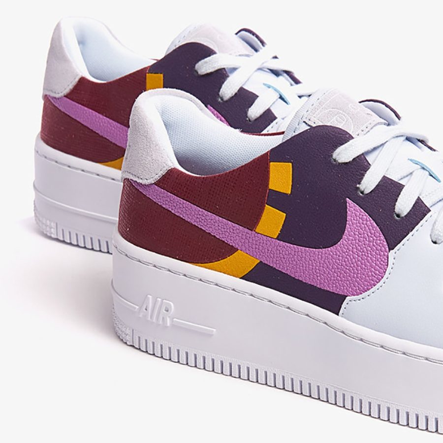giày nike air force 1 sage low lx 'grey dark orchid' bv1976-003