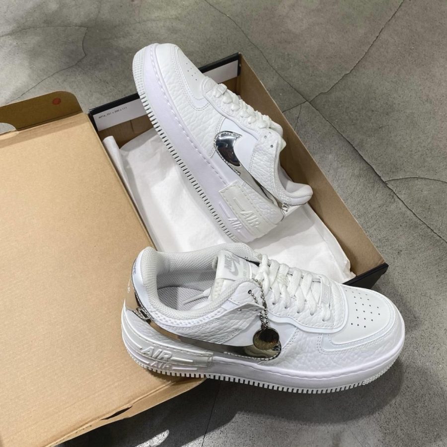 giày nike air force 1 shadow 'white grey' dq0837-100