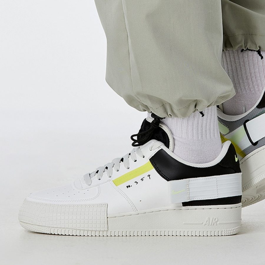 giày nike air force 1 type 'white barely volt' ck6923-100