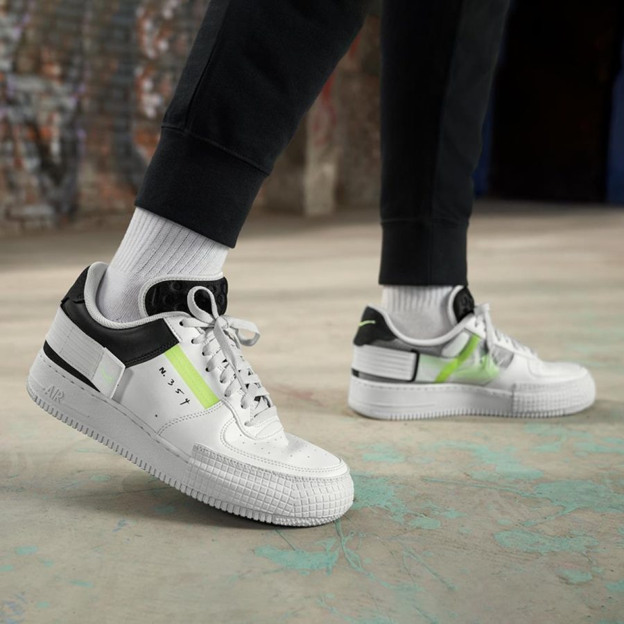giày nike air force 1 type 'white barely volt' ck6923-100