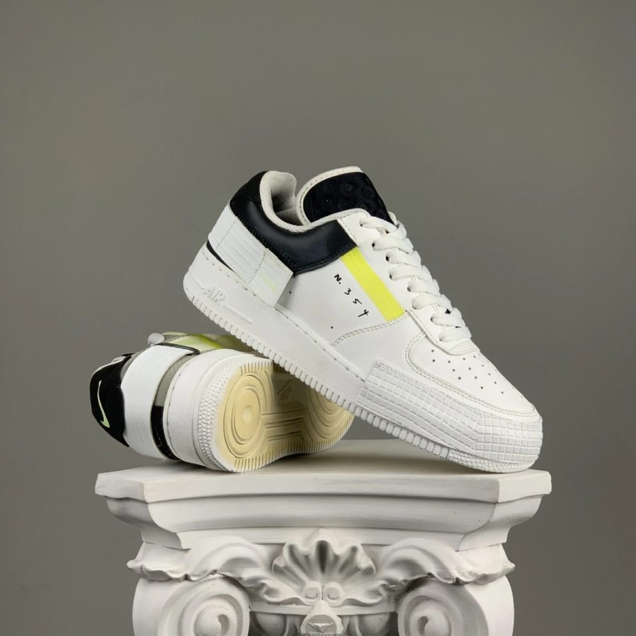 giày nike air force 1 type 'white barely volt' ck6923-100