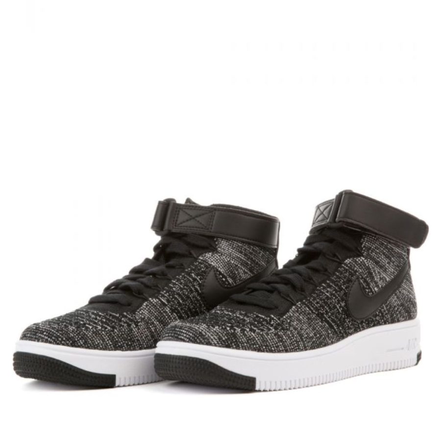 giày nike air force 1 ultra flyknit mid 'black white' 862824-001