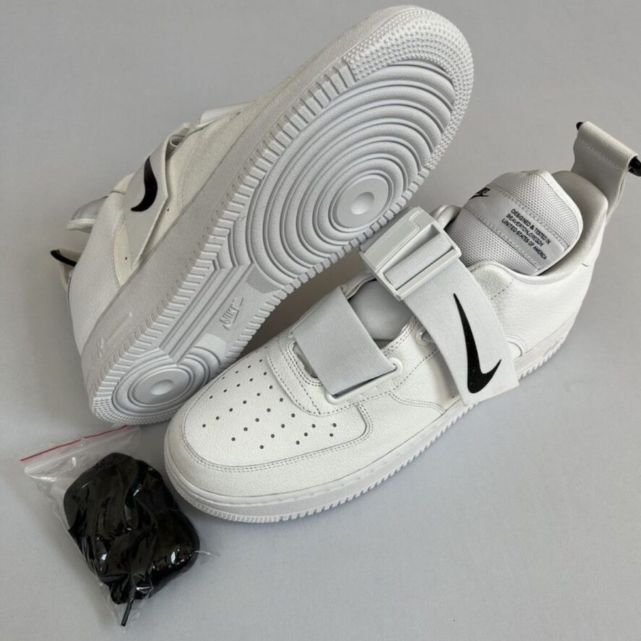 giày nike air force 1 utility 'white black' ao1531-101