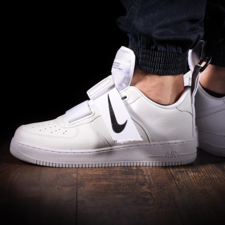 giày nike air force 1 utility 'white black' ao1531-101