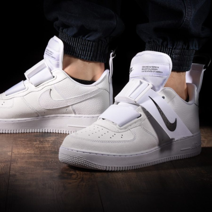 giày nike air force 1 utility 'white black' ao1531-101