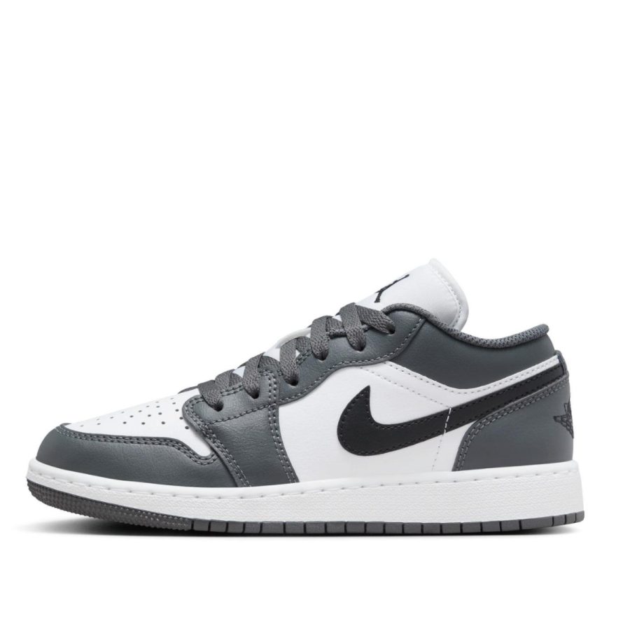 giày nike air jordan 1 low gs 'iron grey' 553560-152