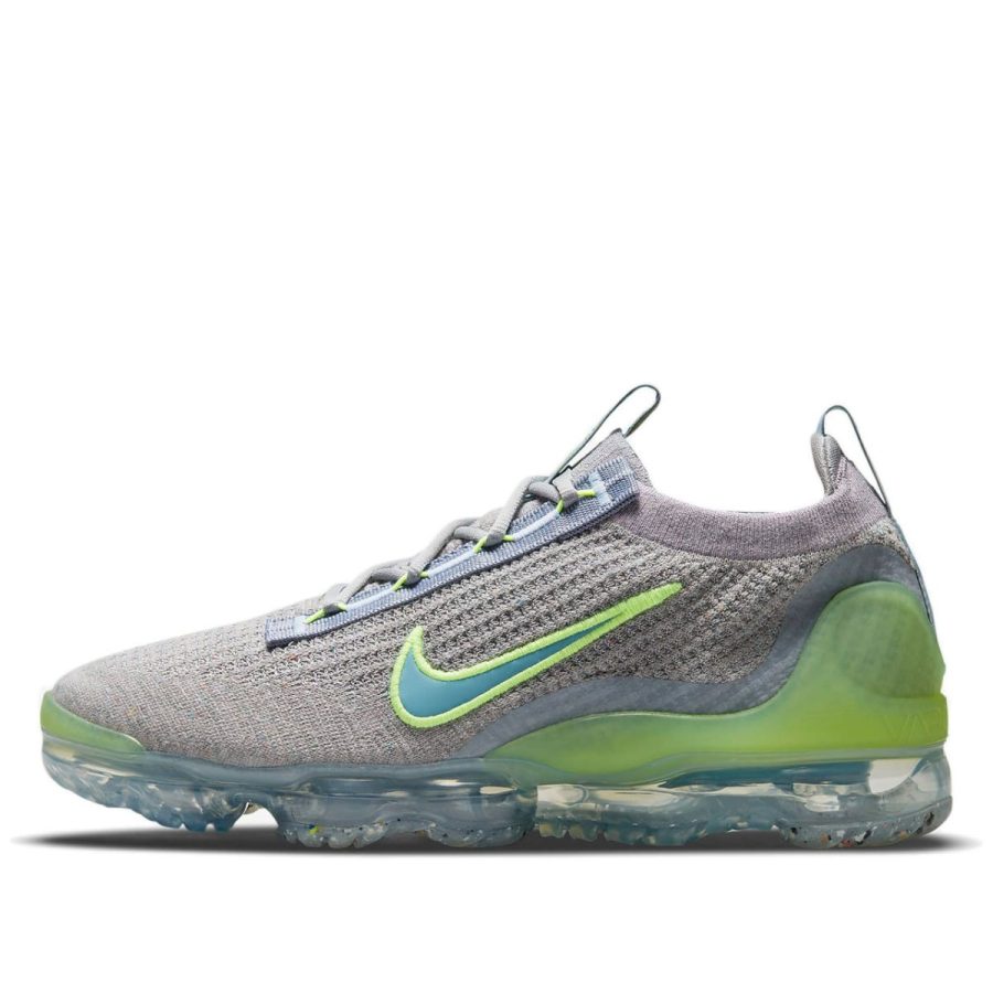 giày nike air vapormax 2021 flyknit ‘grey light liquid lime’ dh4084-003