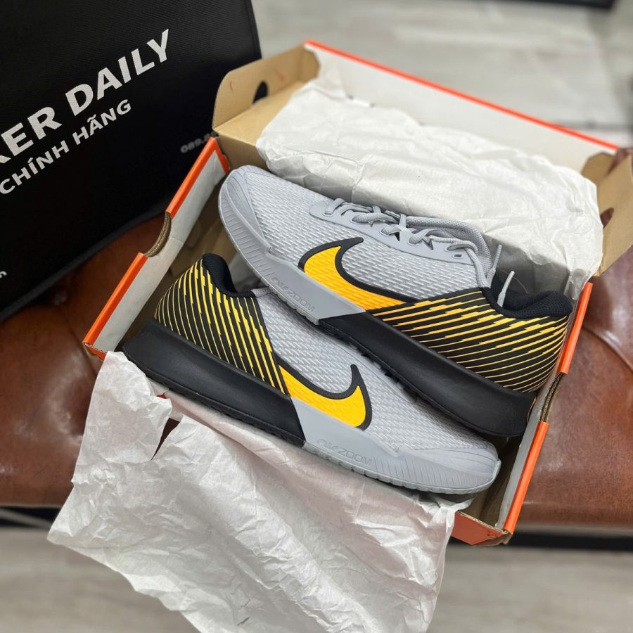 giày nike court air zoom vapor pro 2 ‘wolf grey’ dr6191-005