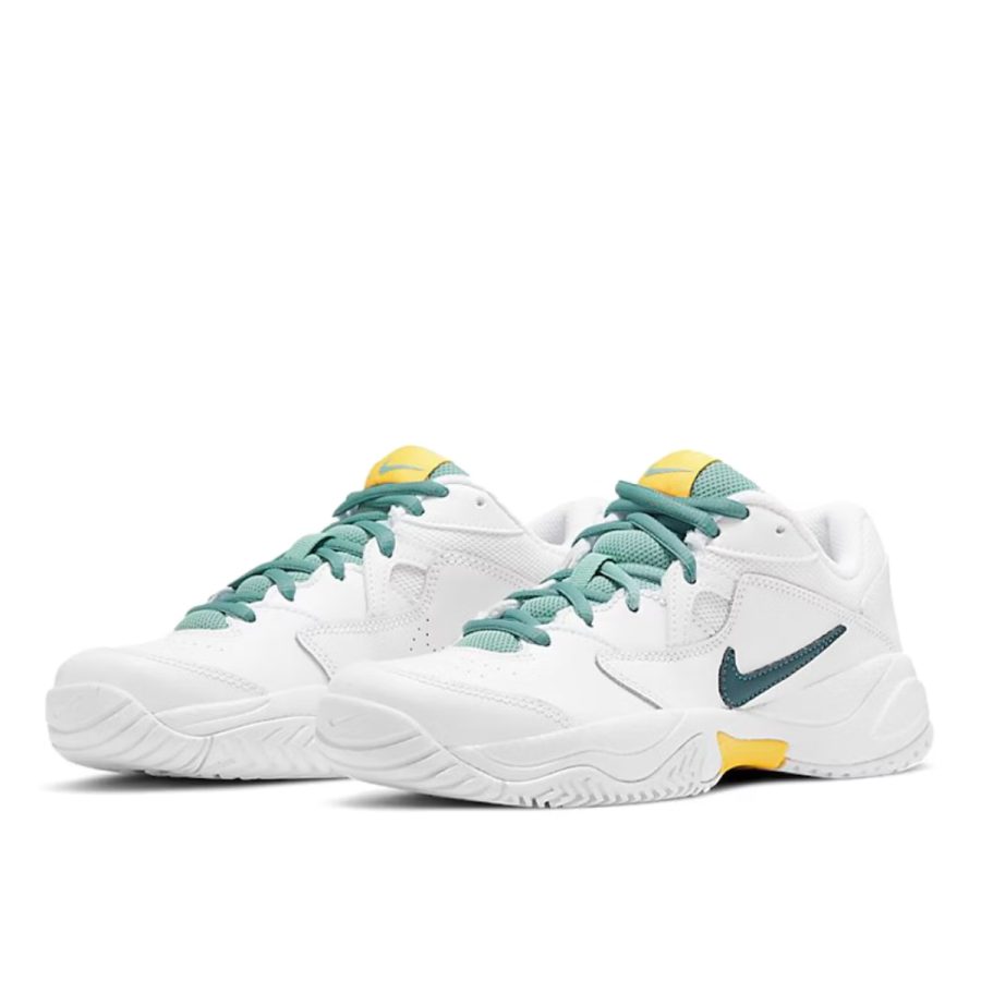 giày nike court lite 2 'white green yellow' ar8838-108