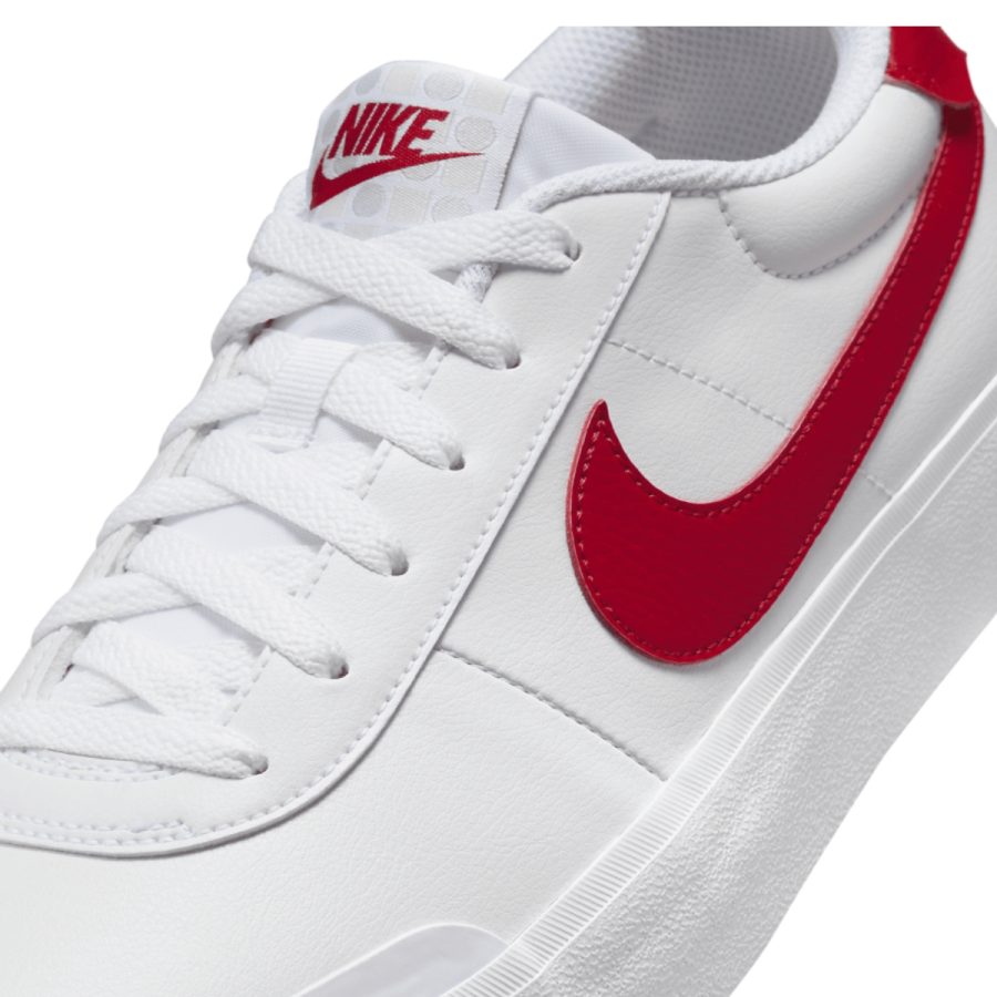 giày nike court shot white photon dust wolf grey university red fq8146-102