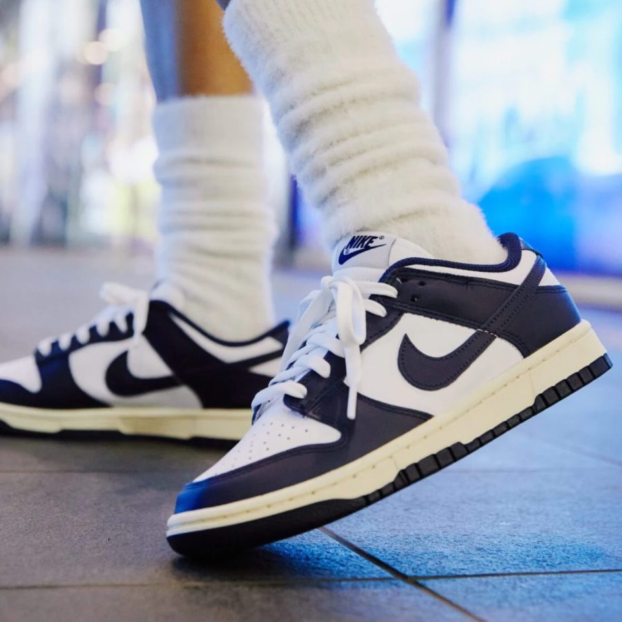 giày nike dunk low 'vintage navy' dd1503-115