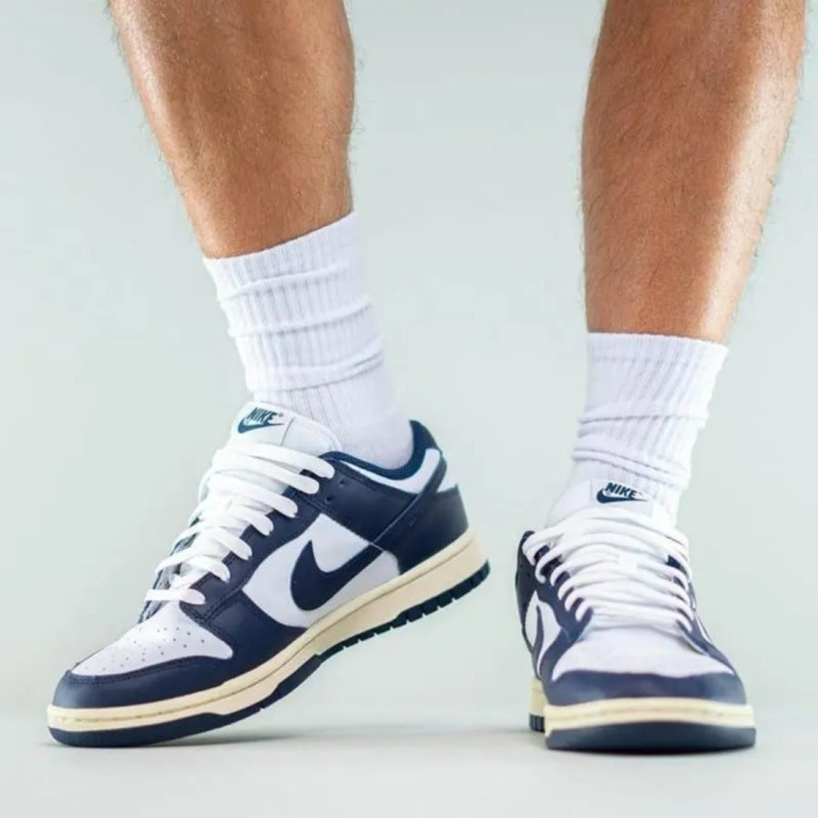 giày nike dunk low 'vintage navy' dd1503-115