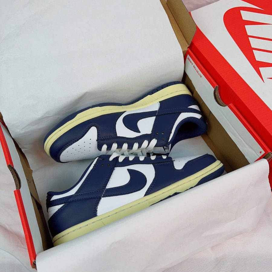 giày nike dunk low 'vintage navy' dd1503-115