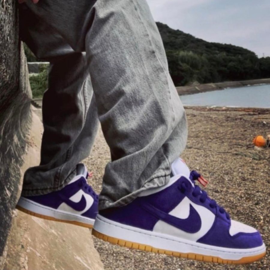 giày nike sb dunk low pro iso 'orange label court purple' dv5464-500